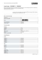 Datasheet for Phoenix Contact 1005224, EAN: 4017918012458 Datasheet for Phoenix Contact 1005224, EAN: 4017918012458