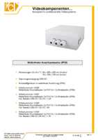 Datasheet for VideoComponents VC-ASK200/200-1, EAN: 0084733090000