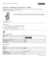 Datasheet for Phoenix Contact 0710293, EAN: 4017918005320 Datasheet for Phoenix Contact 0710293, EAN: 4017918005320