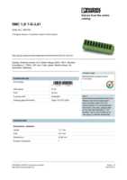 Datasheet for Phoenix Contact 1827321, EAN: 4017918114442 Datasheet for Phoenix Contact 1827321, EAN: 4017918114442