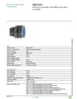 Datasheet for Schneider Electric ZB5AA68, EAN: 3389110904765