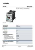 Datasheet for Siemens 3RT15171AP00, EAN: 4011209283138 Datasheet for Siemens 3RT15171AP00, EAN: 4011209283138