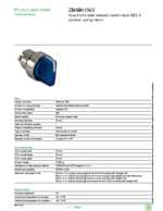 Datasheet for Schneider Electric ZB4BK1563, EAN: 3389110891010