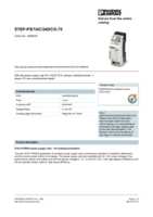 Datasheet for Phoenix Contact 2868635, EAN: 4046356165297