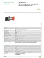 Datasheet for Schneider Electric XB4BS84441, EAN: 3389110966244