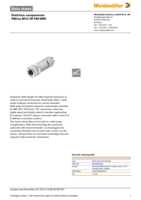 Datasheet for Weidmüller 8426220000, EAN: 4032248036516 Datasheet for Weidmüller 8426220000, EAN: 4032248036516