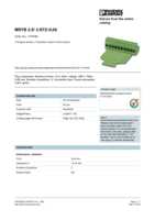 Datasheet for Phoenix Contact 1776168, EAN: 4017918038540