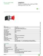 Datasheet for Schneider Electric XB4BT845, EAN: 3389110891904