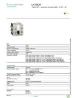 Datasheet for Schneider Electric LA1SK20, EAN: 3389110564013 Datasheet for Schneider Electric LA1SK20, EAN: 3389110564013