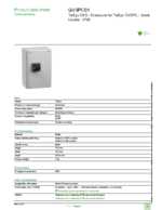 Datasheet for Schneider Electric GV3PC01, EAN: 3389119409933