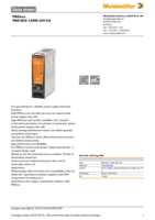 Datasheet for Weidmüller 1469480000, EAN: 4050118275476