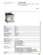 Datasheet for Schneider Electric CA3KN31BD, EAN: 3389110500196 Datasheet for Schneider Electric CA3KN31BD, EAN: 3389110500196