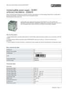 Datasheet for Phoenix Contact 2320270, EAN: 4046356560078