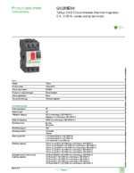Datasheet for Schneider Electric GV2ME04, EAN: 3389110343014