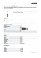 Datasheet for Phoenix Contact 1204504, EAN: 4017918018931 Datasheet for Phoenix Contact 1204504, EAN: 4017918018931
