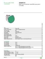 Datasheet for Schneider Electric ZB4BP383, EAN: 3389110109863