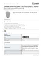 Datasheet for Phoenix Contact 2800902, EAN: 4046356690720