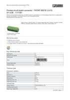 Datasheet for Phoenix Contact 1777361, EAN: 4017918039516
