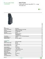 Datasheet for Schneider Electric RM17TU00, EAN: 3389119405096