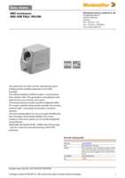 Datasheet for Weidmüller 1652520000, EAN: 4008190402594