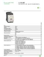 Datasheet for Schneider Electric LC1D12B7, EAN: 3389110349160 Datasheet for Schneider Electric LC1D12B7, EAN: 3389110349160