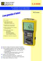 Datasheet for Chauvin Arnoux P01191511