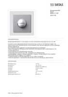 Datasheet for Siedle 200017198-03, EAN: 4015739171989
