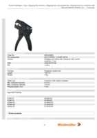 Datasheet for Weidmüller 9003500000, EAN: 4008190107109
