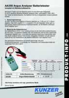 Datasheet for Kunzer AA350, EAN: O851021001169