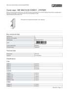 Datasheet for Phoenix Contact 2707929, EAN: 4017918906085