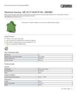 Datasheet for Phoenix Contact 2853682, EAN: 4017918174408