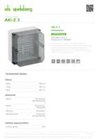 Datasheet for Spelsberg 75200201, EAN: 4013902885770