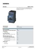 Datasheet for Siemens 3RV24111FA10, EAN: 4011209712713