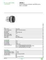 Datasheet for Schneider Electric ZB4BL2, EAN: 3389110887761
