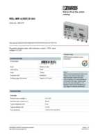 Datasheet for Phoenix Contact 2961370, EAN: 4017918730857