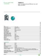 Datasheet for Schneider Electric XB4BV63, EAN: 3389110887181