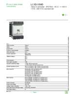 Datasheet for Schneider Electric LC1D115MD, EAN: 3389110377149 Datasheet for Schneider Electric LC1D115MD, EAN: 3389110377149