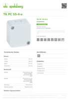 Datasheet for Spelsberg 12045501, EAN: 4013902901227