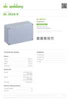 Datasheet for Spelsberg 15001201, EAN: 4013902350483