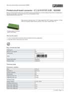 Datasheet for Phoenix Contact 1825585, EAN: 4017918049744 Datasheet for Phoenix Contact 1825585, EAN: 4017918049744