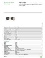 Datasheet for Schneider Electric XB6CV1BB, EAN: 3389110764444