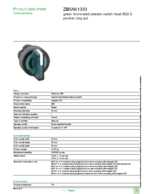 Datasheet for Schneider Electric ZB5AK1333, EAN: 3389110906110