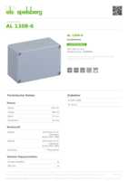 Datasheet for Spelsberg 15000601, EAN: 4013902343249