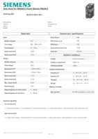Datasheet for Siemens 6SL32101PE143AL1, EAN: 4042948665961 Datasheet for Siemens 6SL32101PE143AL1, EAN: 4042948665961