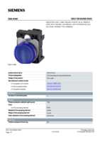 Datasheet for Siemens 3SU11026AA503AA0, EAN: 4011209958067