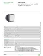 Datasheet for Schneider Electric ZB5CW313, EAN: 3389110934823