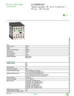 Datasheet for Schneider Electric LC1K0901G7, EAN: 3389118014824 Datasheet for Schneider Electric LC1K0901G7, EAN: 3389118014824