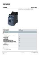 Datasheet for Siemens 3RT20271FB40, EAN: 4011209839823