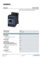 Datasheet for Siemens 3RT20172FB42, EAN: 4011209847170