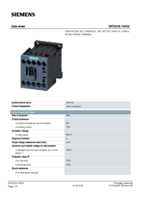 Datasheet for Siemens 3RT20161AF02, EAN: 4011209827455